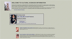 Desktop Screenshot of culturalsciences.info